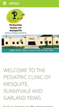 Mobile Screenshot of pediatricclinicofmesquite.com
